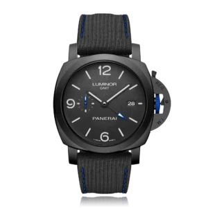 PAM1176 Ceramic Bucherer BLUE VSF 1:1 Black Dial On Blue Textile Strap P9011 Super Clone