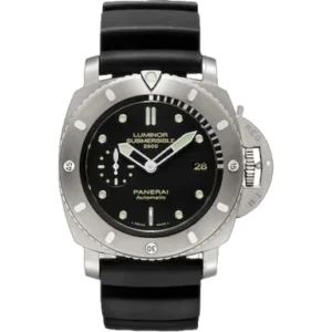 PAM364 P Titanium V6F 1:1 Best Edition Black Dial on Black Rubber Strap P9000