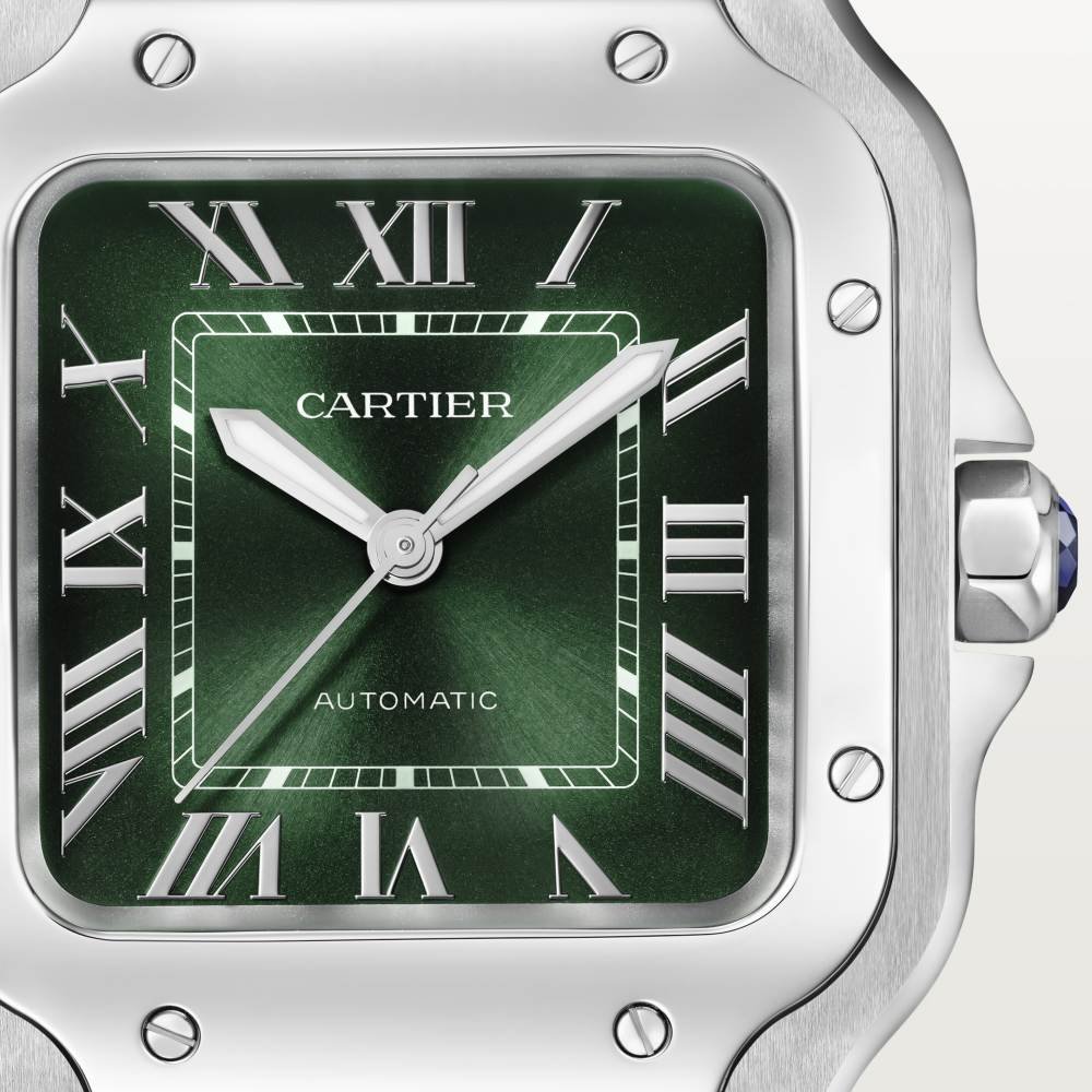 Santos de Cartier XL 40mm SS BVF 1:1 Best Edition Green Dial on SS Bracelet MIYOTA 9015 - Image 3