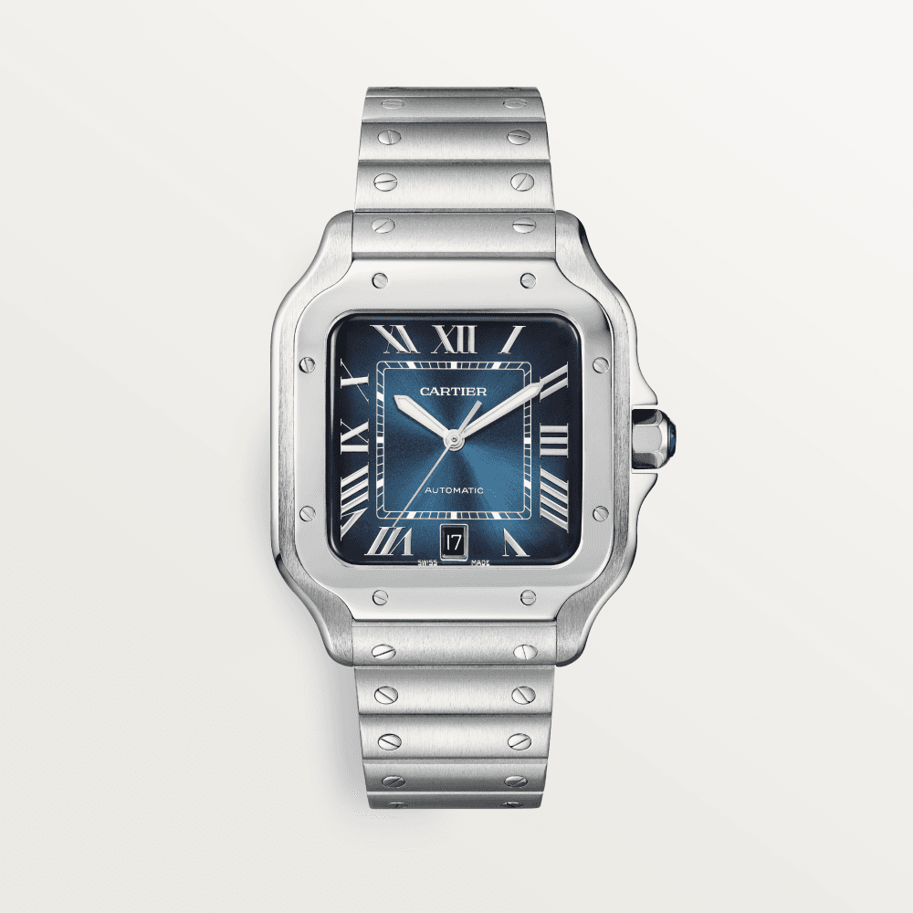 Santos de Cartier XL 40mm SS BVF 1:1 Best Edition Blue Dial on SS Bracelet MIYOTA 9015