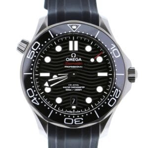 Seamaster 2018 Diver 300M VSF 1:1 Best Edition Black Ceramic Black Dial on Black Rubber Strap A8800