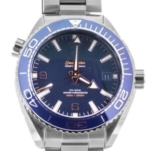 Planet Ocean 44mm SS VSF 1:1 Best Edition Blue Ceramic Bezel and Dial on SS Bracelet A8906 Super Clone