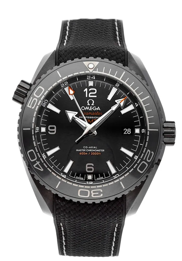 Planet Ocean 45.5mm Deep Black Real Ceramic VSF 1:1 Best Edition on Black Nylon Strap A8906 Super Clone
