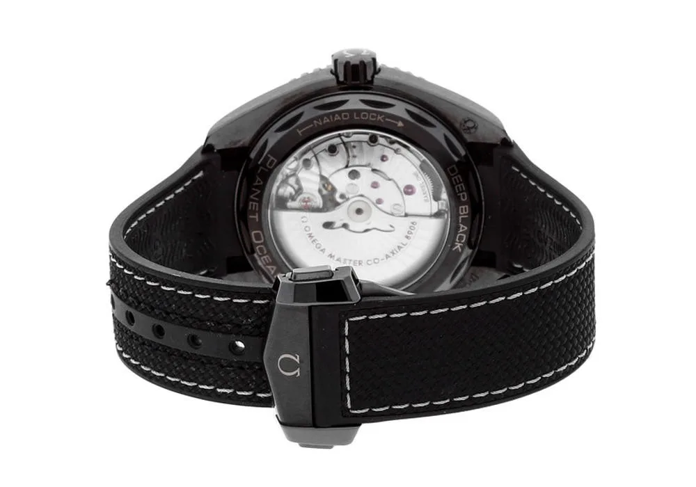 Planet Ocean 45.5mm Deep Black Real Ceramic VSF 1:1 Best Edition on Black Nylon Strap A8906 Super Clone - Image 4