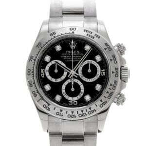 Daytona 116509 SS 904L BTF 1:1 Best Edition Black Diamonds Dial on SS Bracelet SA4130