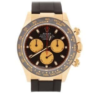 Daytona 116518 Clean Factory YG 1:1 Best Edition Black/YG Dial on Oysterflex Rubber Strap SA4130