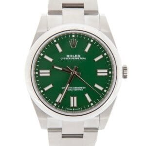 Oyster Perpetual 41mm 124300 GMF 1:1 Best Edition 904L Steel Green Dial on SS Bracelet VR3230 V2