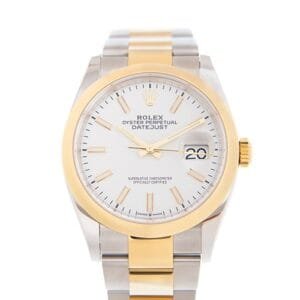 DateJust 36 SS/RG 126203 BPF 1:1 Best Edition White Dial on Oyster Bracelet A2824