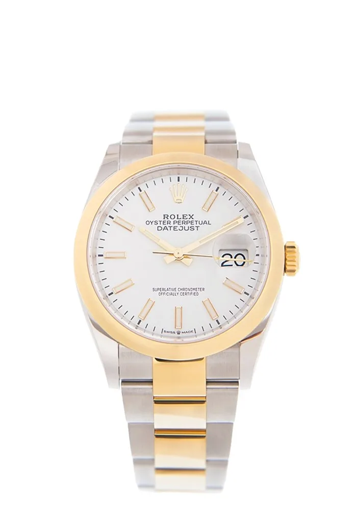 DateJust 36 SS/RG 126203 BPF 1:1 Best Edition White Dial on Oyster Bracelet A2824