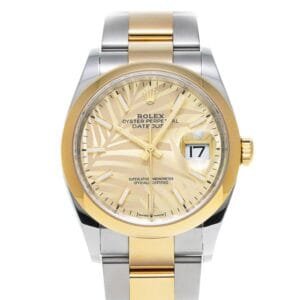 DateJust 36 SS/RG 126203 BPF 1:1 Best Edition Gold Plam Dial on Oyster Bracelet A2824