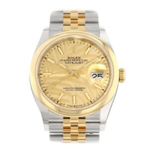 DateJust 36 SS/RG 126203 BPF 1:1 Best Edition Gold Plam Dial on Jubilee Bracelet A2824