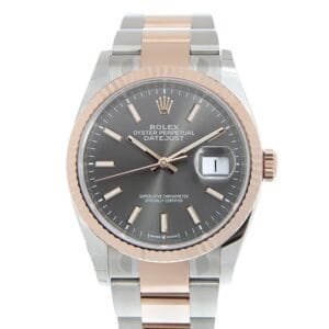 DateJust 36 SS 126231 VSF 1:1 Best Edition 904L Steel Gray Stick Dial on SS/RG Oyster Bracelet VS3235