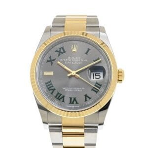 DateJust 36 SS 126233 904L SS/YG VSF 1:1 Best Edition Wimbledon Dial on Oyster Bracelet VS3235