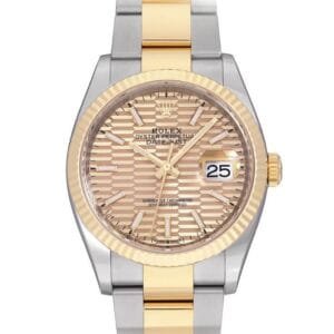 DateJust 36 126233 SS/YG VSF 1:1 Best Edition 904L Steel YG Textured Dial on Oyster Bracelet VS3235