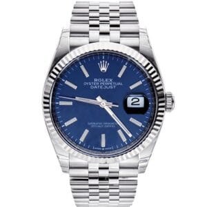 DateJust 36 126234 904L SS VSF 1:1 Best Edition Fluted Bezel  Blue Dial on Jubilee Bracelet VS3235