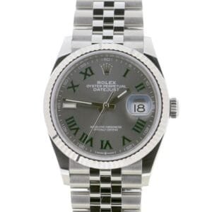 DateJust 36 SS 126234 VSF 1:1 Best Edition 904L Steel Gray Wimbledon Dial on Jubilee Bracelet VS3235