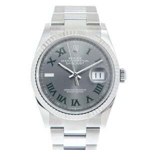 DateJust 36 SS 126234 VSF 1:1 Best Edition 904L Steel Gray Wimbledon Dial on Oyster Bracelet VS3235