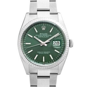 DateJust 36 SS 126234 VSF 1:1 Best Edition 904L Steel Green Sundust Dial on Oyster Bracelet VS3235
