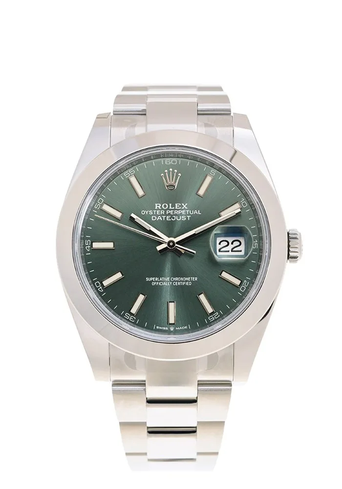 DateJust 41 126300 904L SS VSF 1:1 Best Edition Green Dial on Oyster Bracelet VS3235