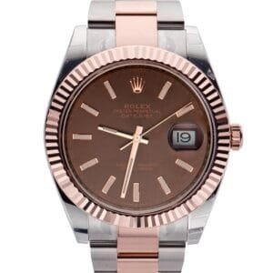 DateJust 41 126331 904L SS/RG VSF 1:1 Best Edition Brown Dial on Jubilee Bracelet VS3235