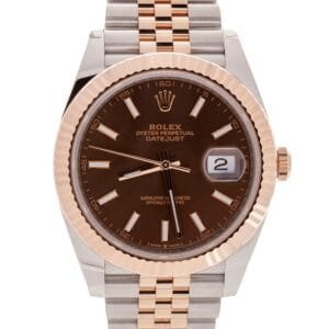 DateJust 41 126331 904L SS/RG VSF 1:1 Best Edition Brown Dial on Jubilee Bracelet VS3235