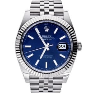 DateJust 41 126334 904L SS VSF 1:1 Best Edition Fluted Bezel  Blue Dial on Jubilee Bracelet VS3235