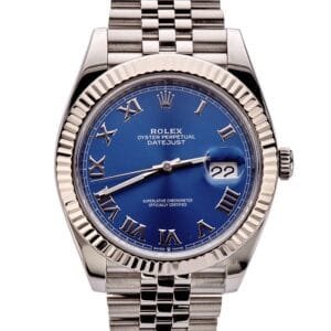 DateJust 41 126334 Clean 1:1 Best Edition 904L Steel Blue Roman Dial on Jubilee Bracelet VR3235