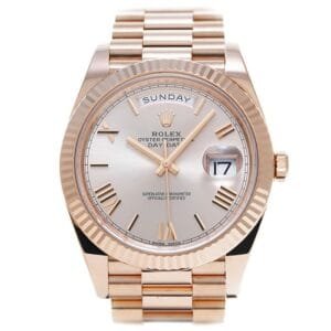 Day Date 40 YG 904L Steel GMF 1:1 Best Edition White Roman Dial on YG Bracelet A2836