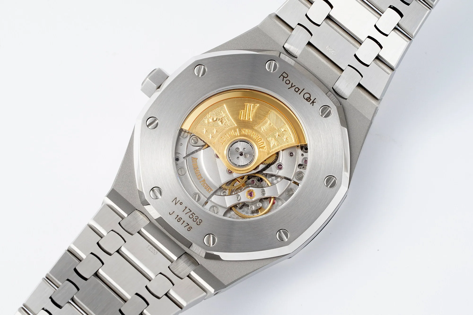 Royal Oak 41mm 15400 SS APSF 1:1 Best Edition Black Textured Dial on SS Bracelet A3120 Super Clone - Image 6
