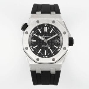 Royal Oak Offshore Diver 15710 ZF 1:1 Best Edition Black Dial on Black Rubber Strap SA3120 Super Clone V2