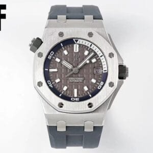 Royal Oak Offshore Diver 15720 SS APSF 1:1 Best Edition Gray Dial on Gray Rubber Strap A4308 Super Clone