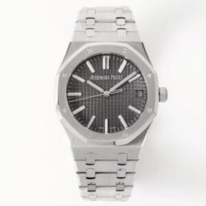 Royal Oak 41mm 15510 SS ZF 1:1 Best Edition Gray Textured Dial on SS Bracelet A4302