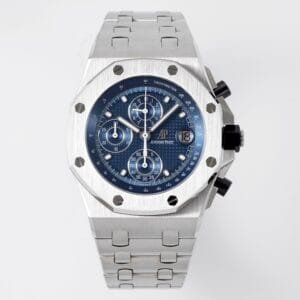 Royal Oak Offshore 42mm SS APF 1:1 Best Edition Deep Blue Dial on SS Bracelet A4404