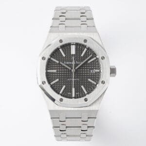 Royal Oak 41mm 15500 SS APSF 1:1 Best Edition Gray Textured Dial on SS Bracelet A4302 Super Clone