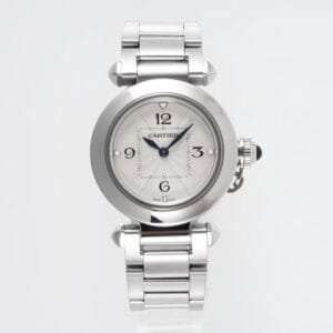 Pasha Ladies 30mm SS AF 1:1 Best Edition White Dial on SS Bracelet Jap Quartz